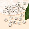 Brass Grade A Crystal Rhinestone Spacer Beads RB-A006-7MM-S-4