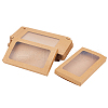 Rectangle Paper Biscuit Boxes with Clear Window CON-WH0107-01A-1