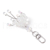 Cloud Alloy and Synthetic Moonstone Pendant Decorations HJEW-TA00329-4