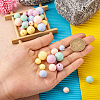 150Pcs 15 Styles Silicone Beads SIL-TA0001-25-7