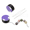 2 Rolls Special Coated Polyester Beading Threads OCOR-NB0002-06B-7