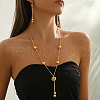 Middle Eastern Style Brass & Iron Lantern Tassel Necklaces & Earrings Set for Women CV0737-1-3