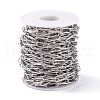Tarnish Resistant 304 Stainless Steel Paperclip Chains CHS-L022-03P-A-3