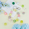 DICOSMETIC 46Pcs 25 Colors Acrylic with ABS Plastic Imitation Pearl with Resin  Round Beads OACR-DC0001-25-5