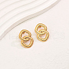 Elegant Stainless Steel Stud Earrings QH2342-3-1