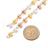Handmade Glass Pearl Beaded Chains AJEW-JB01136-04-3