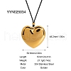 Stylish Stainless Steel Heart Pendant Necklaces for Women LT7996-6