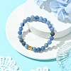 Natural Blue Aventurine Beads Stretch Bracelets for Women Men BJEW-JB11350-1