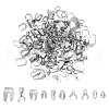 Unicraftale 304/201 Stainless Steel Ice Pick Pinch Bails/Snap on Bails STAS-UN0060-28-1