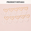 Unicraftale 40Pcs 2 Colors Brass Linking Rings KK-UN0003-30-3