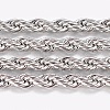 Tarnish Resistant 304 Stainless Steel Rope Chains CHS-K007-01A-1