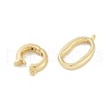 Rack Plating Brass Fold Over Clasps KK-A224-27B-G-2