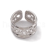 304 Stainless Steel Cuff Rings RJEW-G285-38P-2