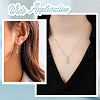 ARRICRAFT 4Pcs 925 Sterling Silver Teardrop Charms STER-AR0001-11-5