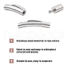 Unicraftale 304 Stainless Steel Bayonet Clasps STAS-UN0012-70-5