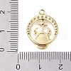Brass Micro Pave Clear Cubic Zirconia Pendants FIND-B077-02G-10-3