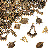 Tibetan Style Alloy Chandelier Components Links and Iron Chandelier Component Links PALLOY-TA0001-56AB-14