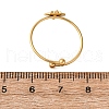 304 Stainless Steel Open Cuff Ring for Women RJEW-A071-01B-G-5
