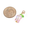 Tulip Acrylic Pendant Decorations HJEW-JM03082-01-5