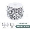 Acrylic Diamond Beaded Trim OCOR-WH0067-73B-2