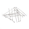 Tarnish Resistant 304 Stainless Steel Ball Head Pins STAS-O105-04-0.6x45mm-1