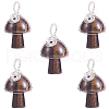 Natural Tiger Eye Pendants PALLOY-SW0004-01-1