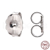 Anti-Tarnish Rhodium Plated 925 Sterling Silver Ear Nuts STER-E041-11B-8