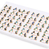 Mother's Day Jewellery Butterfly Brass Natural Pearl Stud Earrings PEAR-N020-06U-5