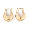 Brass Hoop Earrings for Women EJEW-U041-05G-4