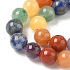 Chakra Natural Mixed Gemstone Beads Strands G-P574-A03-8mm-4