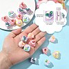 20Pcs Opaque Resin Beads RESI-CJ0004-28-2