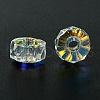 Transparent Electroplate Glass Beads GLAA-K064-10A-AB01-2