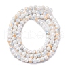 Pearlized Handmade Lampwork Beads Strands LAMP-R020-04C-2