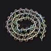 Electroplate Glass Beads Strands GLAA-Q105-01C-2