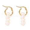 Mother's Day Jewellery 304 Stainless Steel Hoop Earrings EJEW-JE04327-2