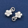 Fine Silver Charms with Jump Rings STER-P069-01B-S-2