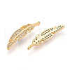 Brass Micro Pave Cubic Zirconia Pendants KK-N261-71G-2
