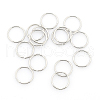Tarnish Resistant 304 Stainless Steel Open Jump Rings STAS-J013-12xx1.2mm-01-1