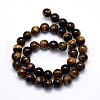 Natural Grade AB Tiger Eye Round Beads Strands X-G-O047-02-6mm-3