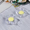 Fingerinspire 5Pcs 5 Styles Glass Tealight Candle Holder AJEW-FG0003-37-4
