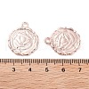 Alloy Pendant Cabochon Settings PALLOY-A18941-RG-LF-2