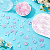 10Sets 200G Transparent Acrylic Frosted Beads FACR-HS0001-02A-4