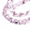 Transparent Electroplate Glass Beads Strands EGLA-T024-01B-02-3