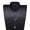 Single Pearl Pendant Necklaces NJEW-JN02710-6