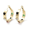 304 Stainless Steel Glass Hoop Earrings for Women EJEW-L283-092G-1