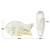 50Pcs Handmade Lampwork Fish Beads LAMP-CJ0001-60-2