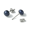 Mother's Day Jewellery Natural Pearl Beads Ear Studs EJEW-JE02880-02-3