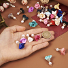  32Pcs 16 Colors Flower Chiffon Pendants FIND-TA0003-41-5