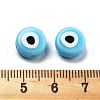 Opaque Printed Acrylic Beads OACR-G038-04E-3