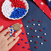 SOFPLATE Independence Day Themed Opaque Acrylic Beads MACR-SP0001-31A-3